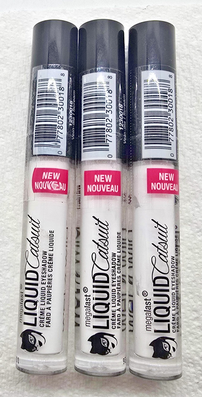 3X  Megalast Liquid Catsuit Liquid Eye Shadow 1230018 Vein-illa I Scream